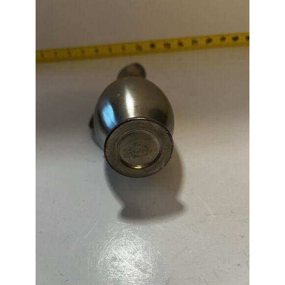 Vintage Royal Holland Pewter Daalderop Pitcher Vase Mid-Century Modern Style 8” - Picture 10 of 14